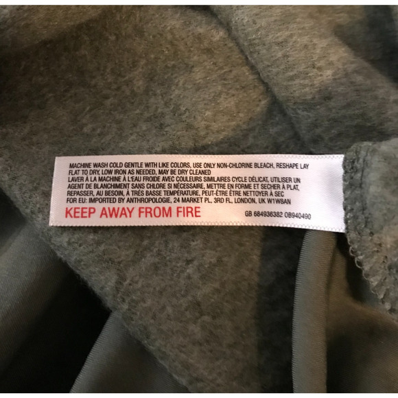 Anthropologie Saturday Sunday Green Cowl Neck Swing Shift Dress - Size Small - Picture 7 of 8